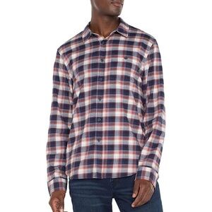 Liverpool Los Angeles Long-Sleeve Plaid Print Woven Shirt‎ Men's Large